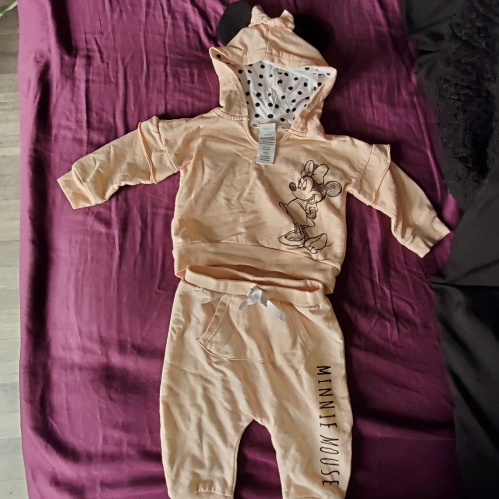 Minnie mouse hoodie set